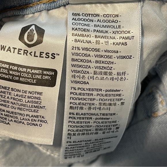 Levi's 724 Light Blue High Rise Straight Jeans - Picture 6 of 6